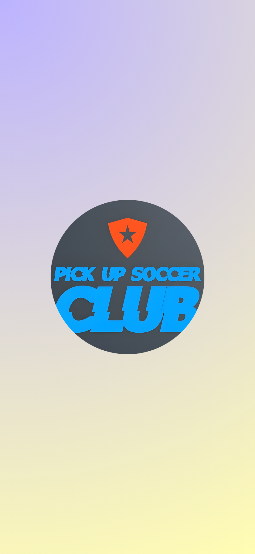 Pick Up Soccer App Screen